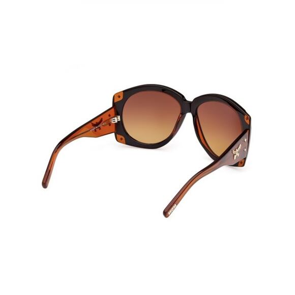 NEW!!!  MCM Black and Brown Oversized Gradient Oval Sunglasses Authentic main image 5